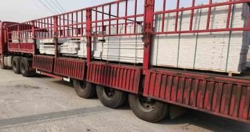 宁德 白麻荔枝面外墙干挂，工厂装车日常