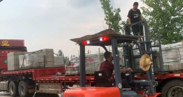 宁德 黄金麻冰裂纹，地铺石装车