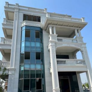 宁德 白麻花岗岩别墅外墙干挂效果展示