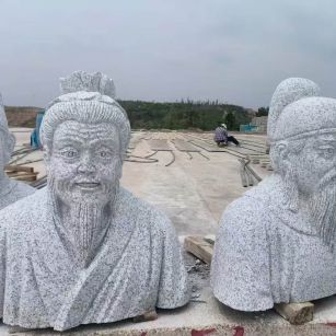 宁德 白麻花岗岩石材人物立体雕刻