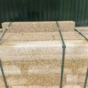 宁德 黄金麻花岗岩石材机切面栏杆料半成品