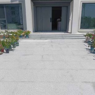 宁德 芝麻白花岗岩地铺石地面铺装