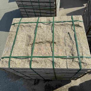 宁德 黄金麻花岗岩石材自然面蘑菇石成品