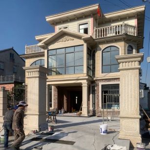 宁德 黄金麻花岗岩荔枝面别墅外墙干挂私家专属