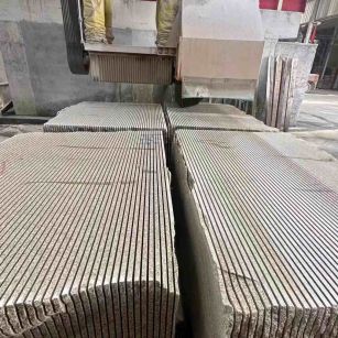 宁德 车间生产日常，黄金麻白麻花岗岩