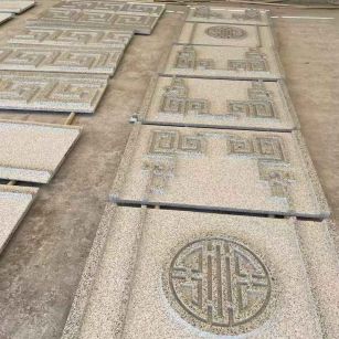宁德 白麻花岗岩外墙立面雕刻板