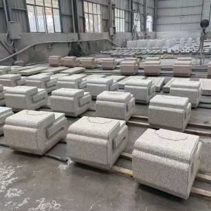 宁德 白麻花岗岩异形加工-石凳，坐凳