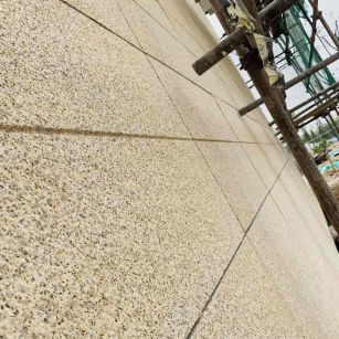 宁德 黄金麻花岗岩荔枝面外墙干挂石材效果示例