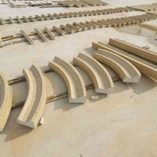 宁德 黄金麻花岗岩别墅线条