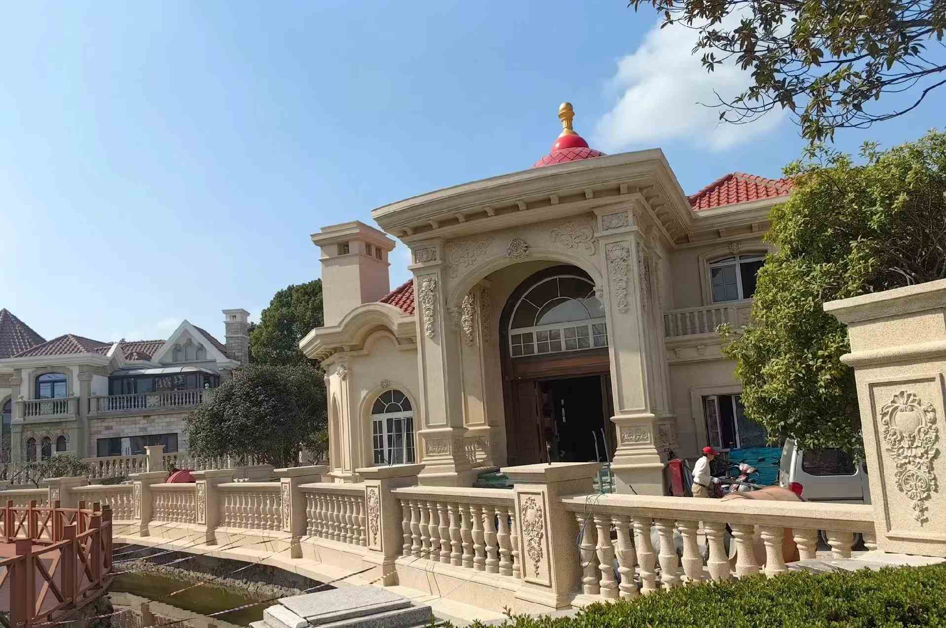 宁德 黄金麻花岗岩欧式别墅