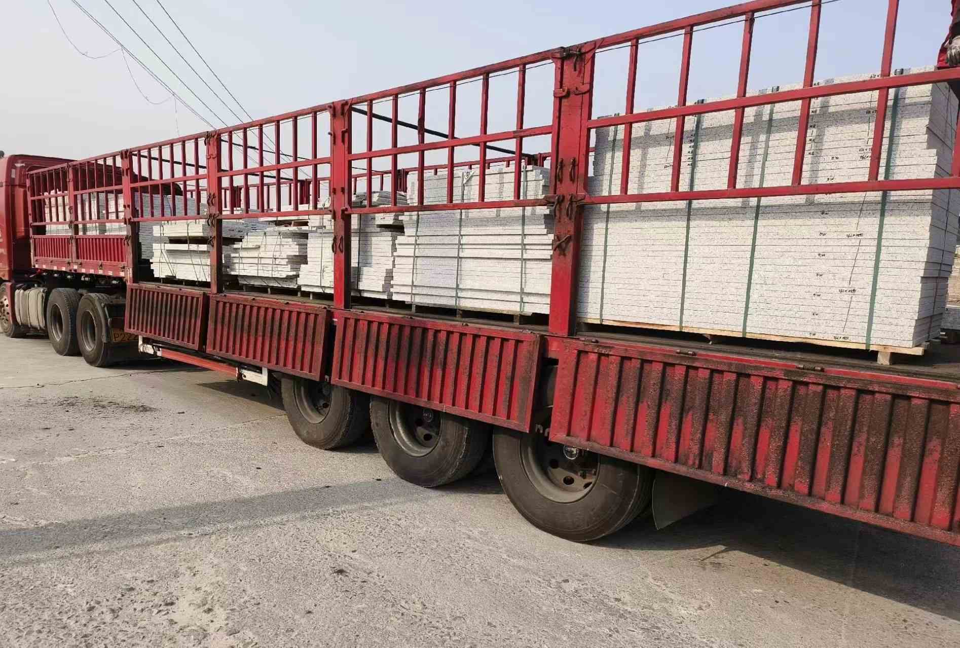 宁德 白麻荔枝面外墙干挂，工厂装车日常