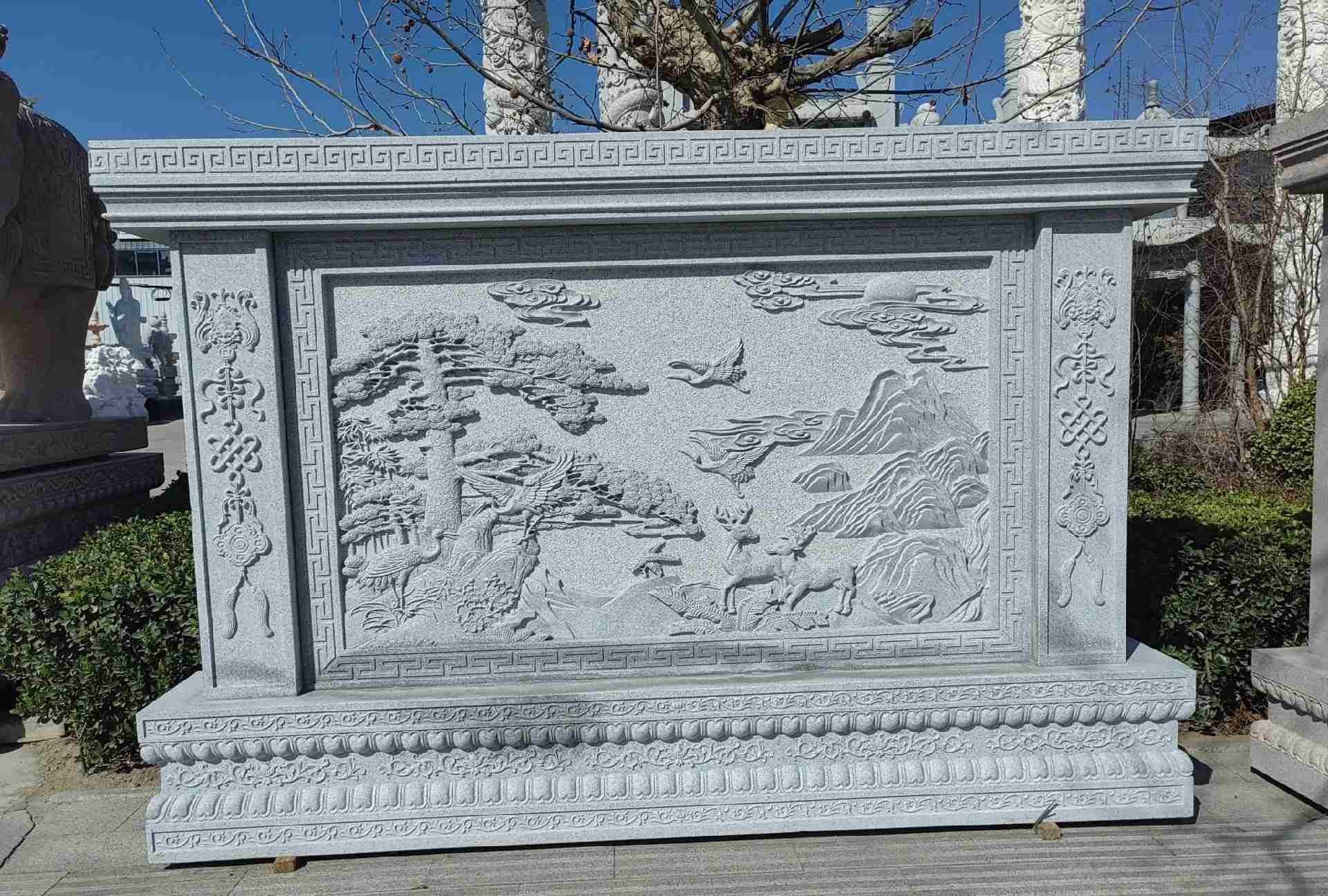 宁德 芝麻白大型照壁，屏风，影壁