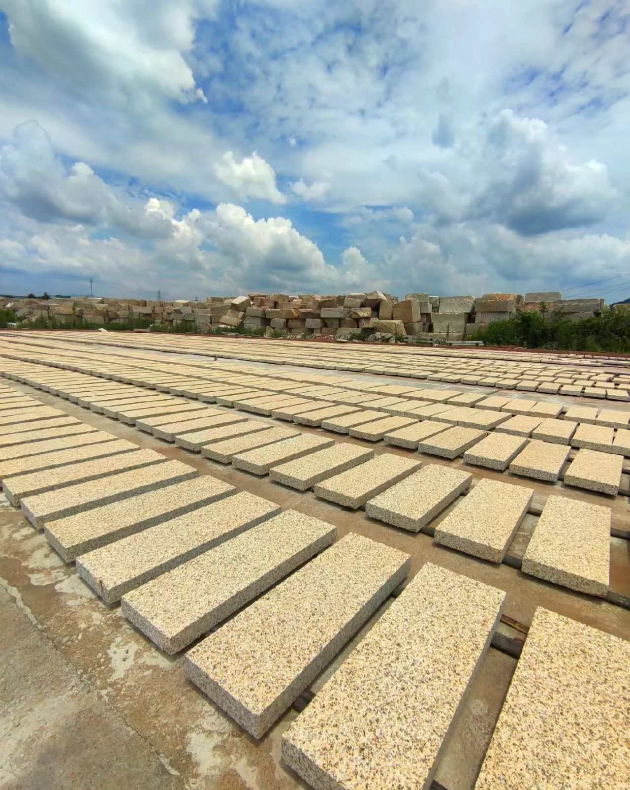 宁德 黄金麻花岗岩荔枝面地铺石防护中