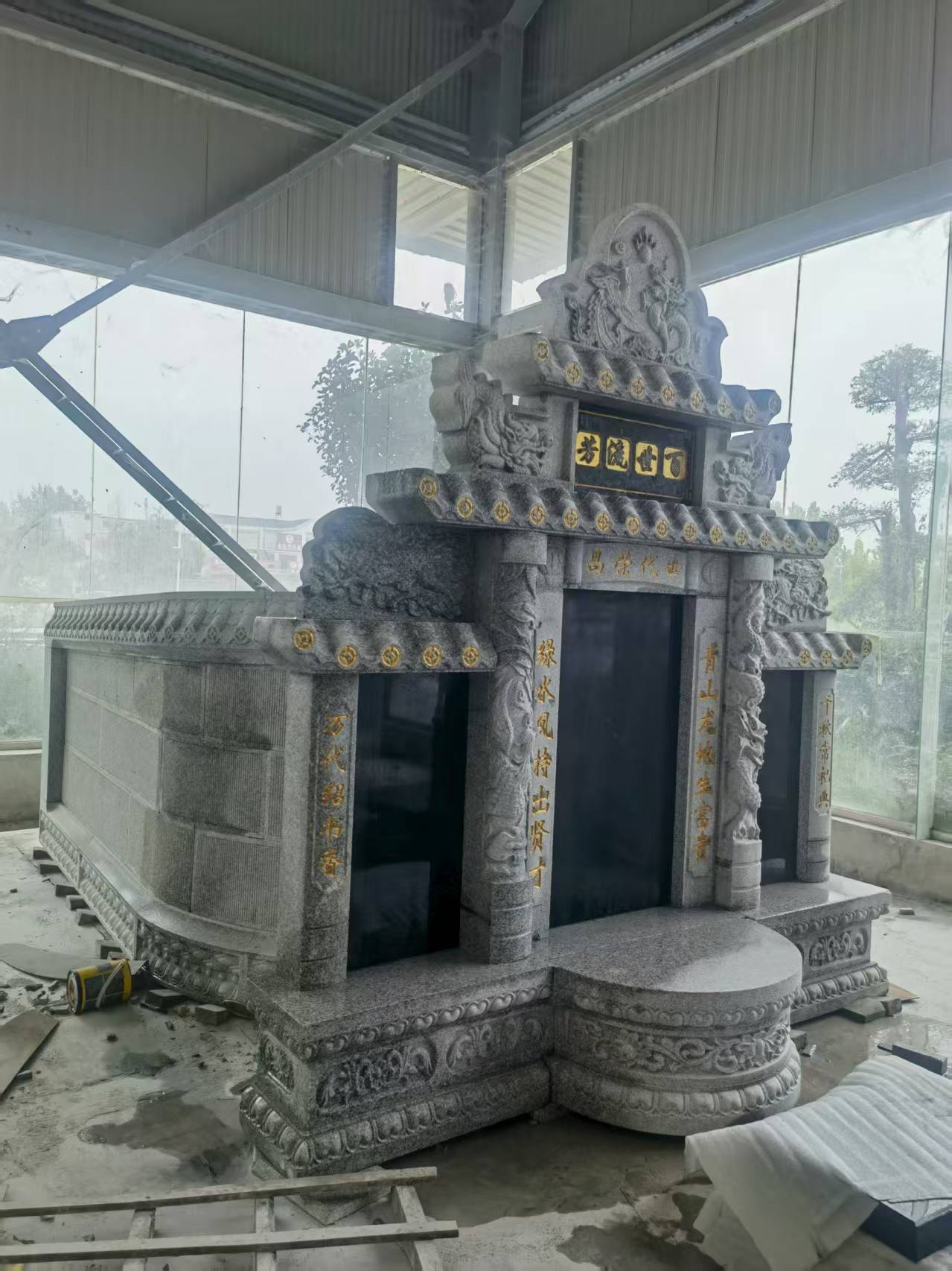 宁德 芝麻白墓碑效果展示图