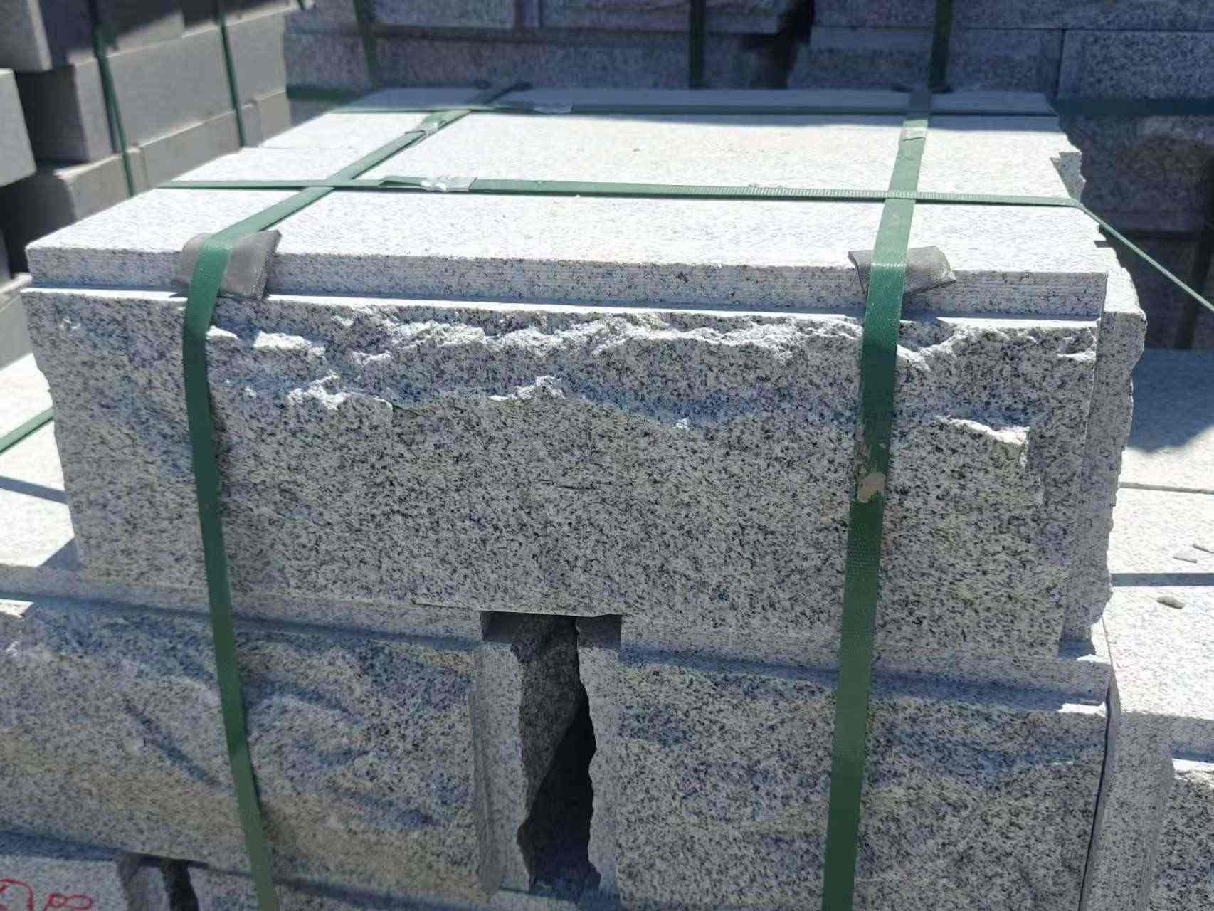 宁德 芝麻白花岗岩自然面成品